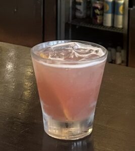 A picture of Tujague's Decataur Sour cocktail.