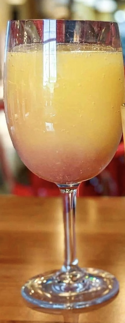 A picture of the Ruby Mimosa cocktail.