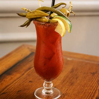 Bloody mary cocktail at The Point New Orleans Cocktail Week 