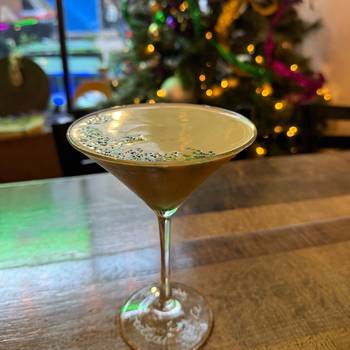 Espresso Martini Cocktail for New Orleans Cocktail Week at Streetcar cafe for brunch and breakfast