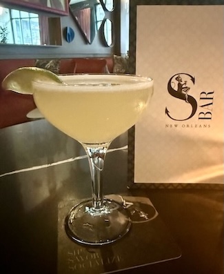 Coconut Classic Daiquiri Cocktail at S Bar Monarch Hotel New Orleans Cocktail Week in September