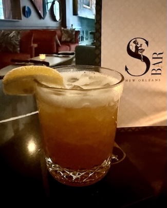 The S Bar at Monarch Hotel Pimm and Proper Cocktail at New Orleans Cocktail Week in September